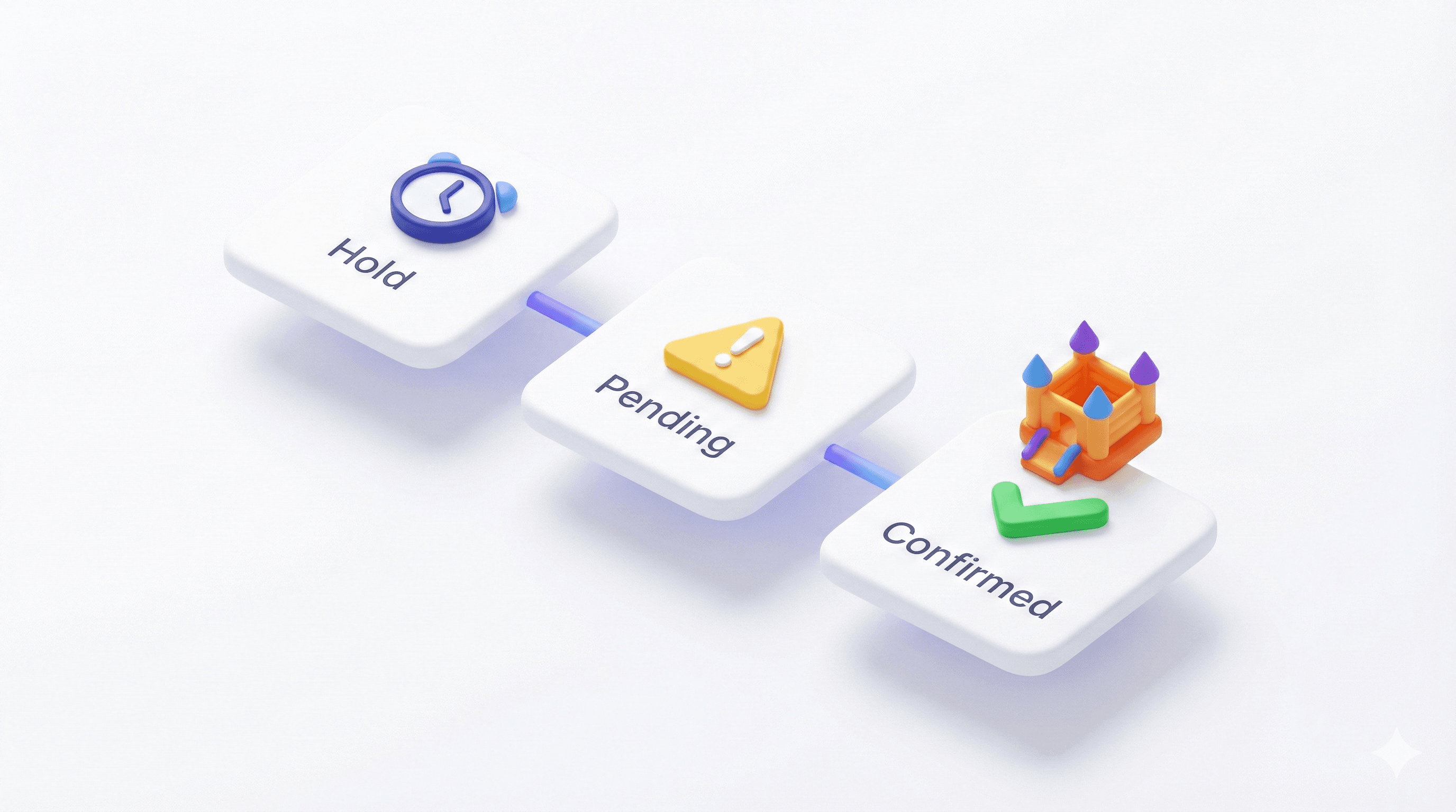 InflateMate booking workflow preview